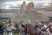 Viktor Vasnetsov Commemorative feast after Oleg, oil